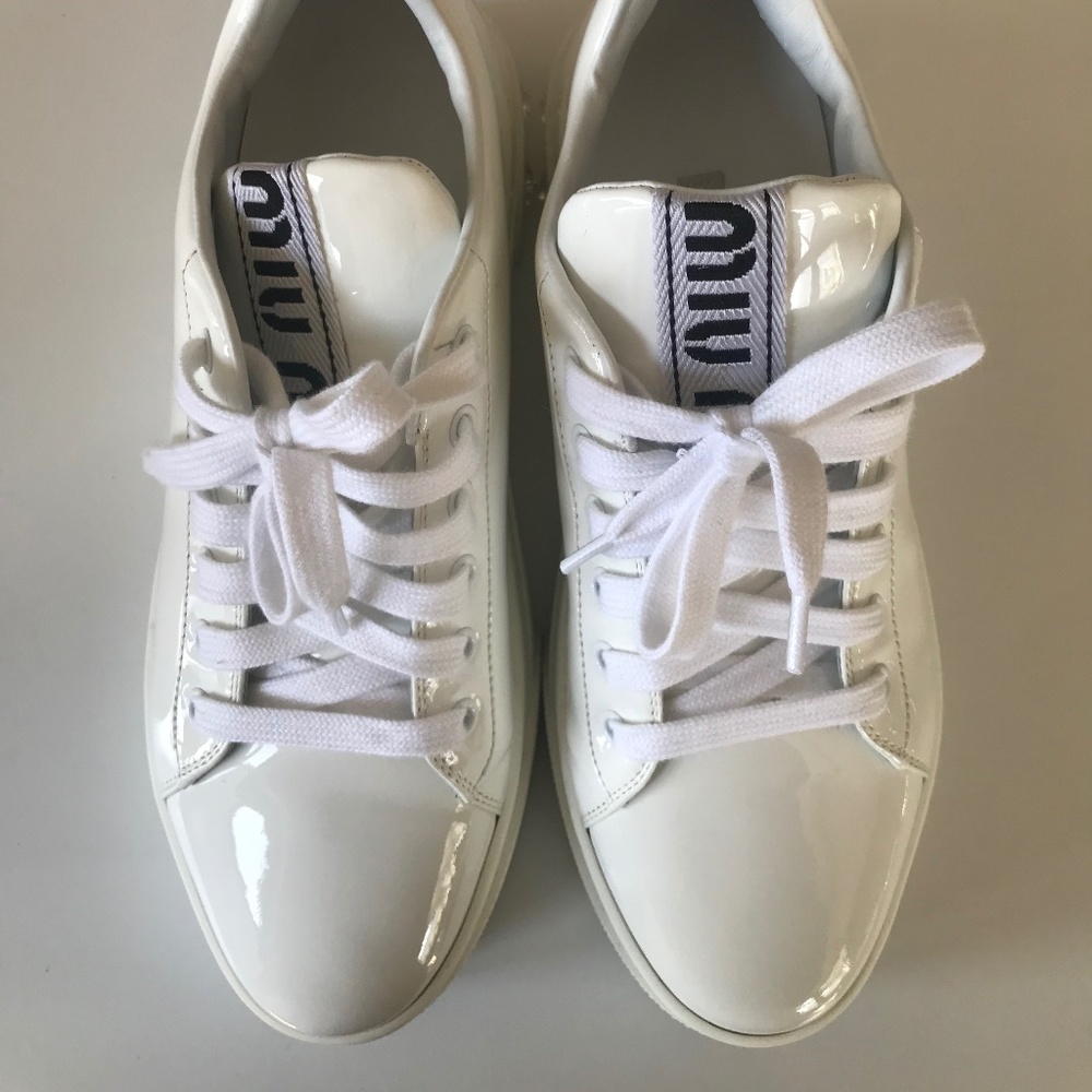 Miu Miu Women's Crystal Skate Sneakers